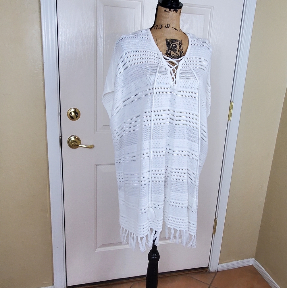 Tommy Bahama Lace Up Beach Sweater